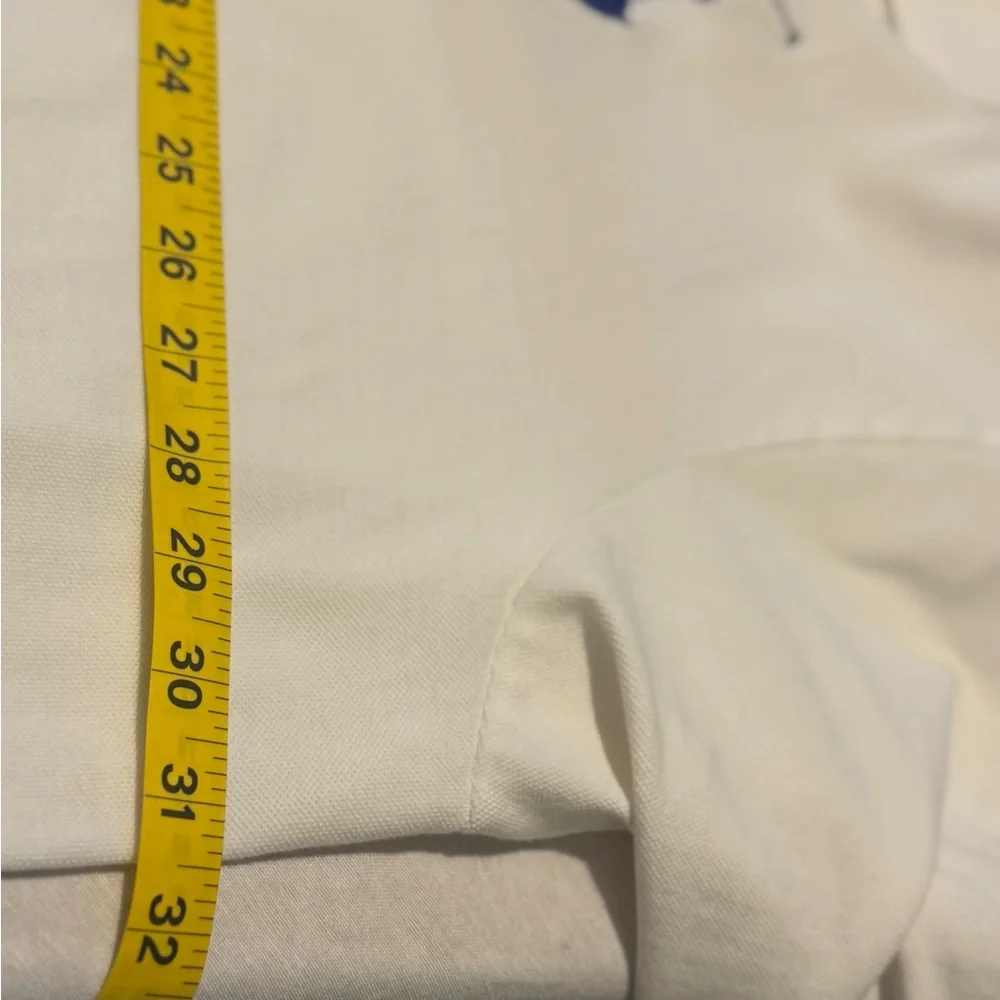 VTG RALPH LAUREN Polo Big Pony 4XL Short Sleeve Shirt White Golf Vintage *Flawed